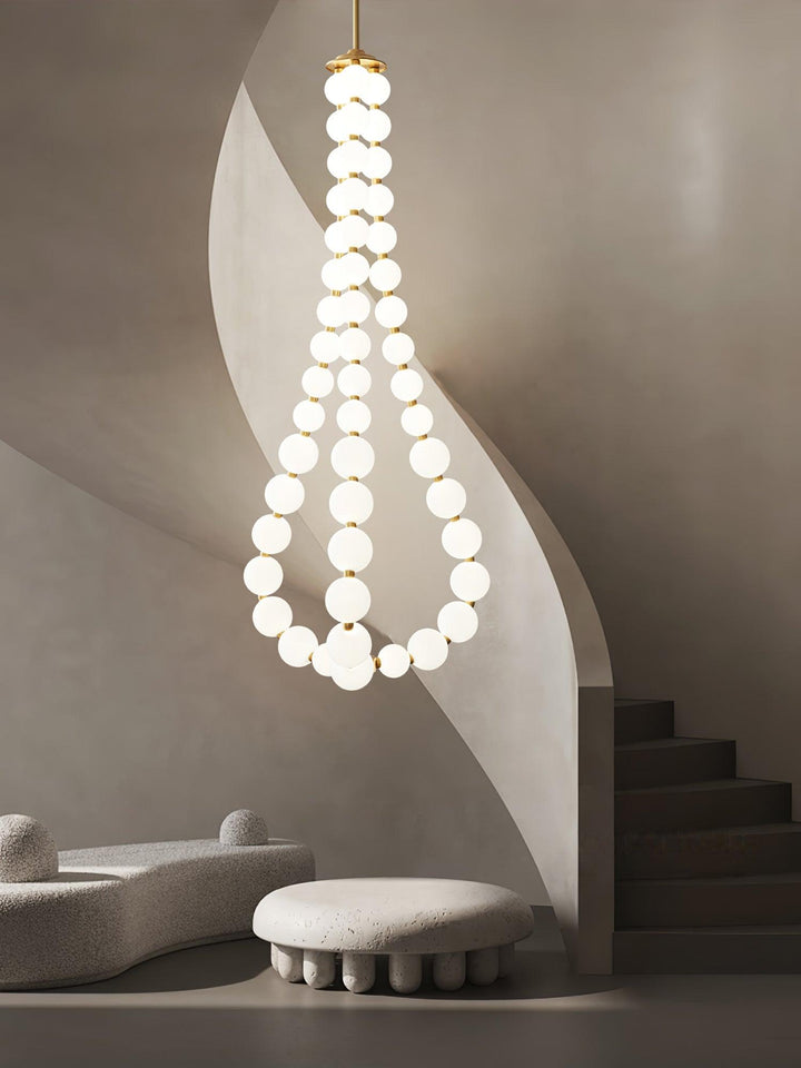 Glass Pearl Necklace Chandelier - Vakkerlight