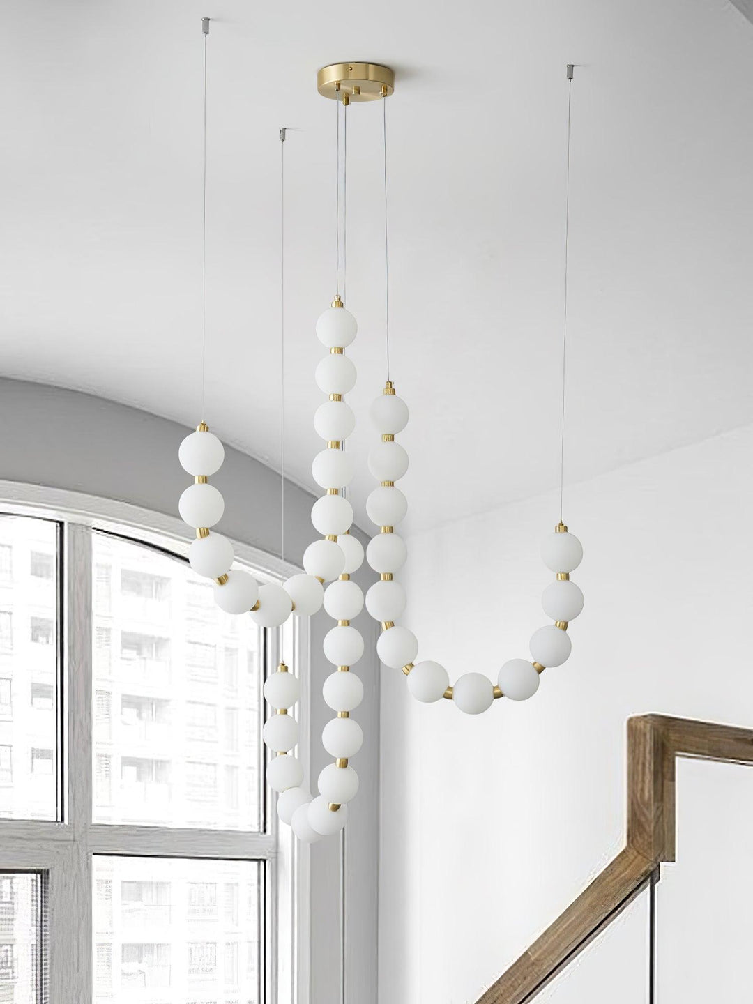 Glass Pearl Necklace Chandelier - Vakkerlight