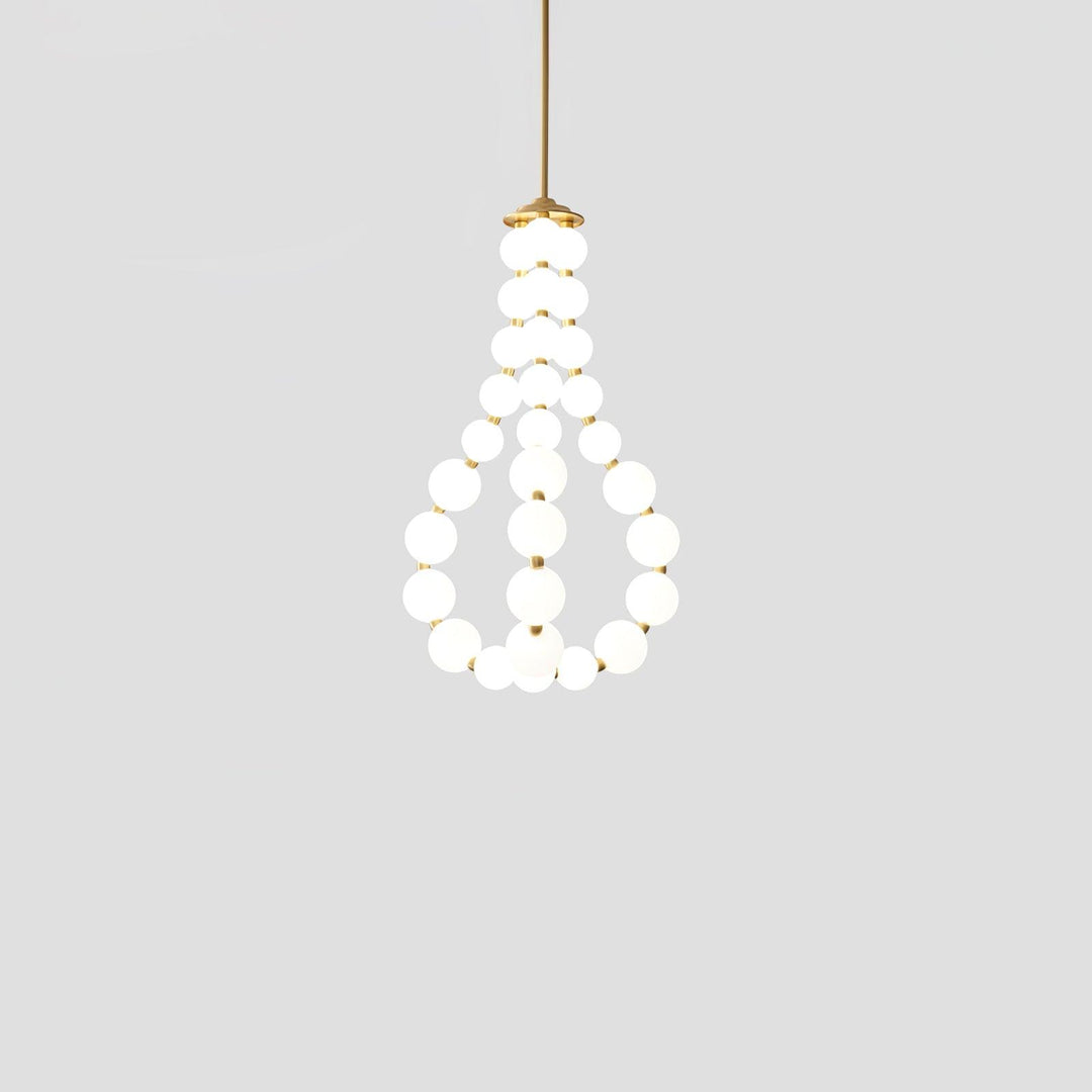 Acrylic Pearl Necklace Chandelier - Vakkerlight