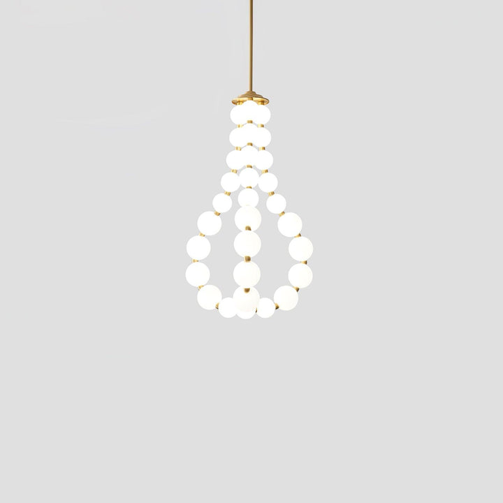 Acrylic Pearl Necklace Chandelier - Vakkerlight