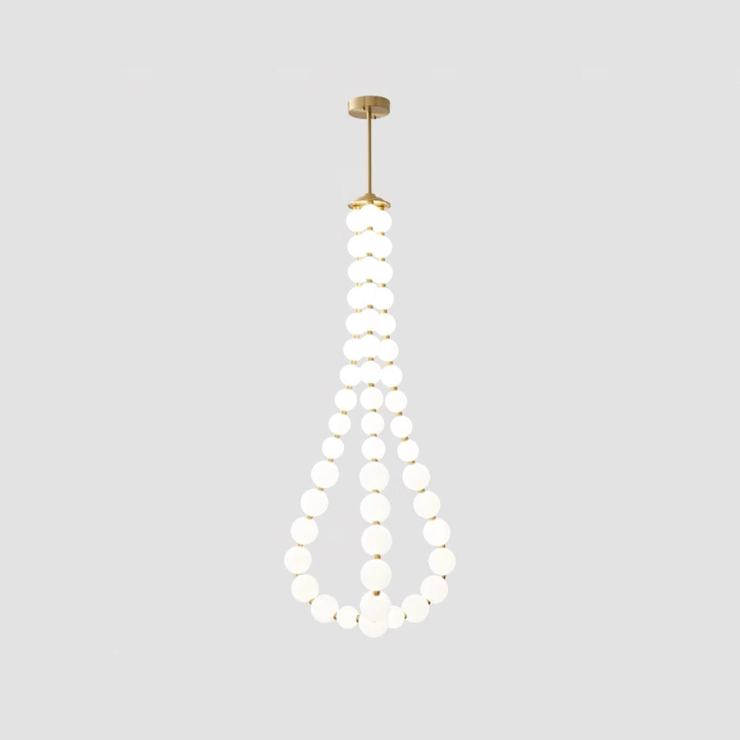 Acrylic Pearl Necklace Chandelier - Vakkerlight