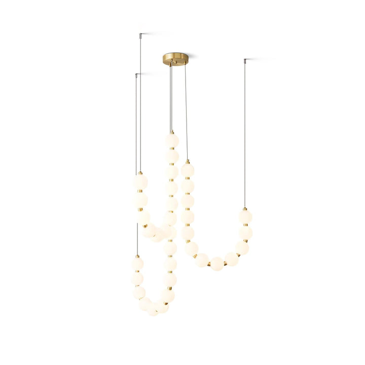 Acrylic Pearl Necklace Chandelier - Vakkerlight