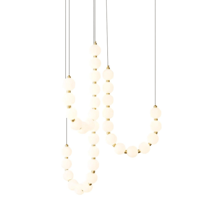 Acrylic Pearl Necklace Chandelier - Vakkerlight