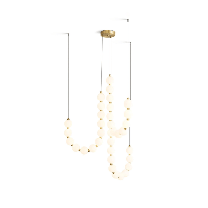 Glass Pearl Necklace Chandelier - Vakkerlight