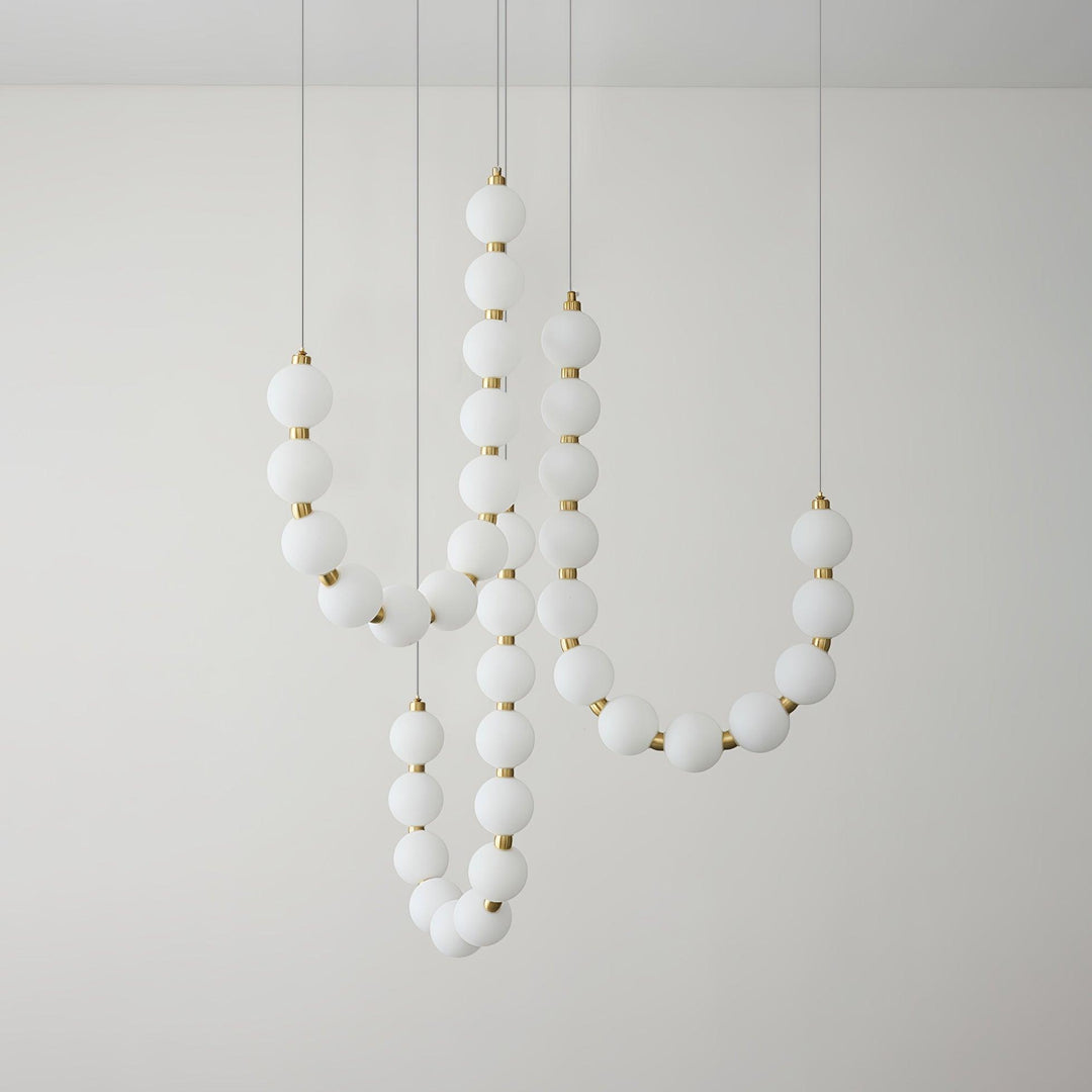 Glass Pearl Necklace Chandelier - Vakkerlight