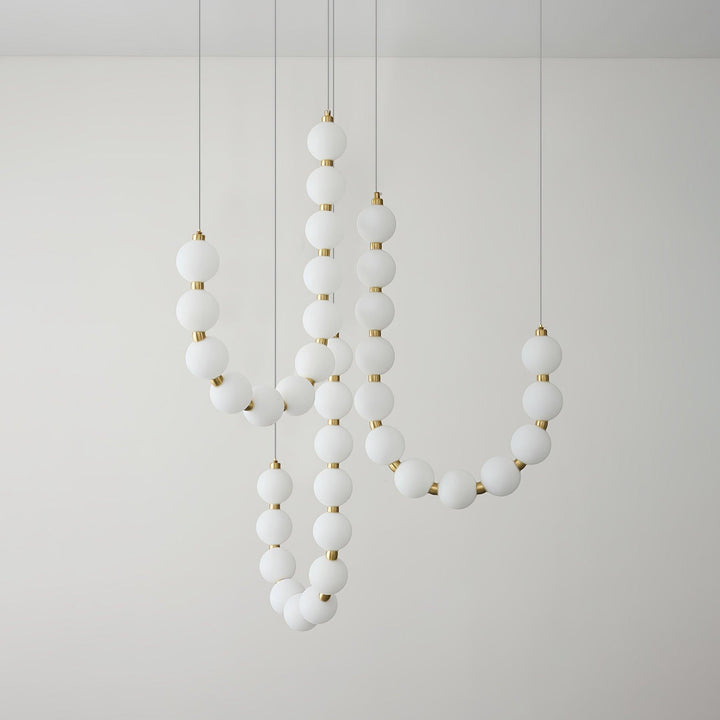 Glass Pearl Necklace Chandelier - Vakkerlight