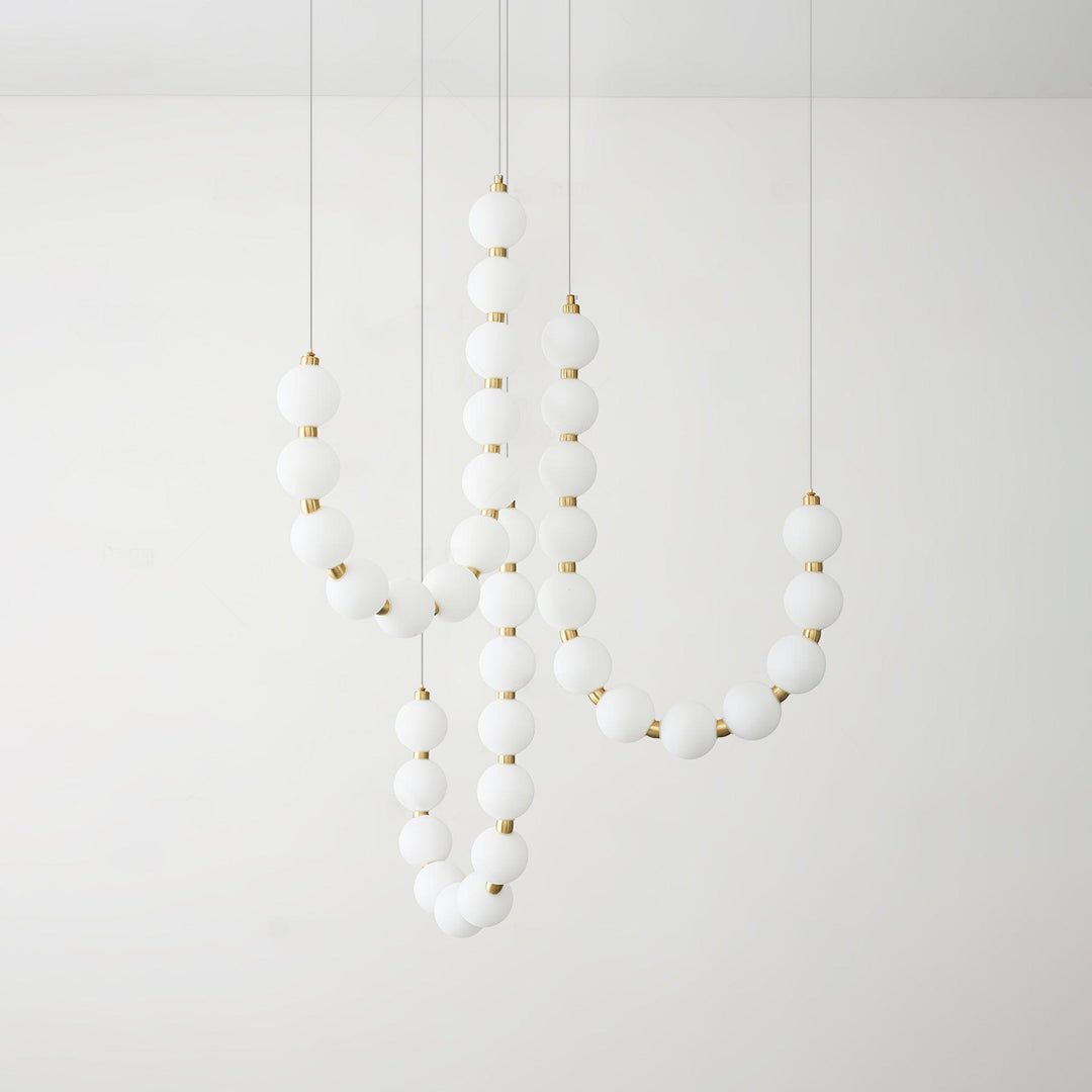 Acrylic Pearl Necklace Chandelier - Vakkerlight