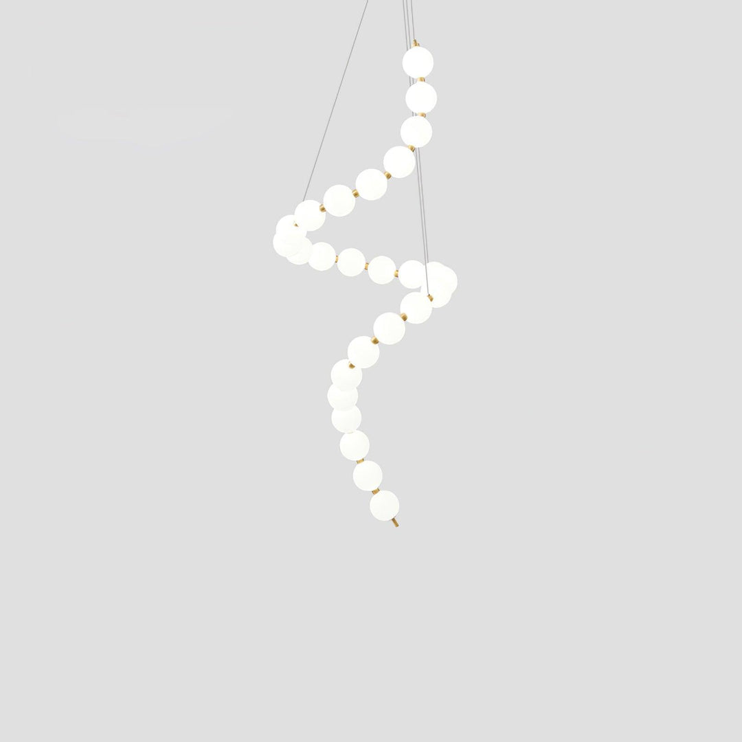 Acrylic Pearl Necklace Chandelier - Vakkerlight