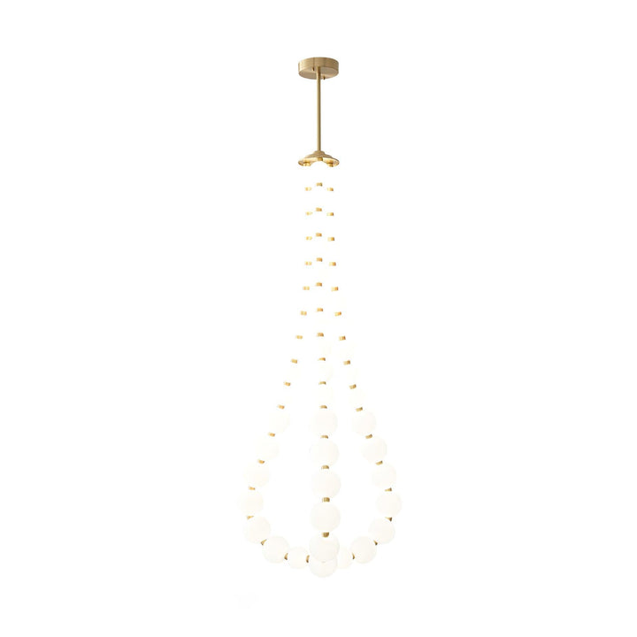 Acrylic Pearl Necklace Chandelier - Vakkerlight