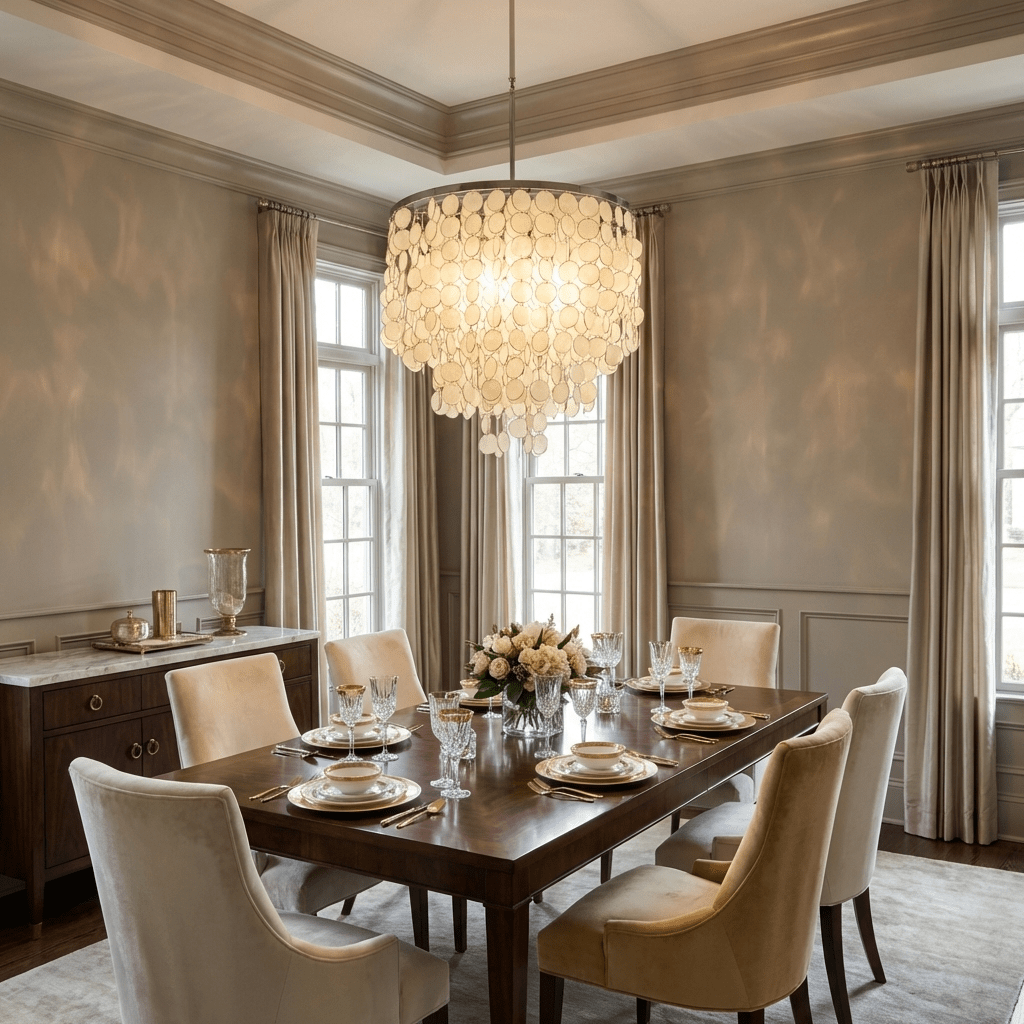Pearl Shell Chandelier - Vakkerlight