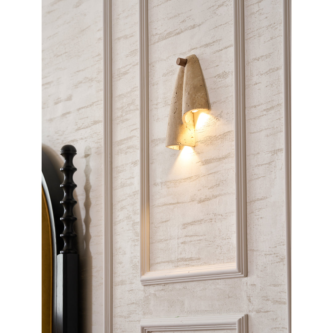 Velo Draped Stone Sconce - Vakkerlight