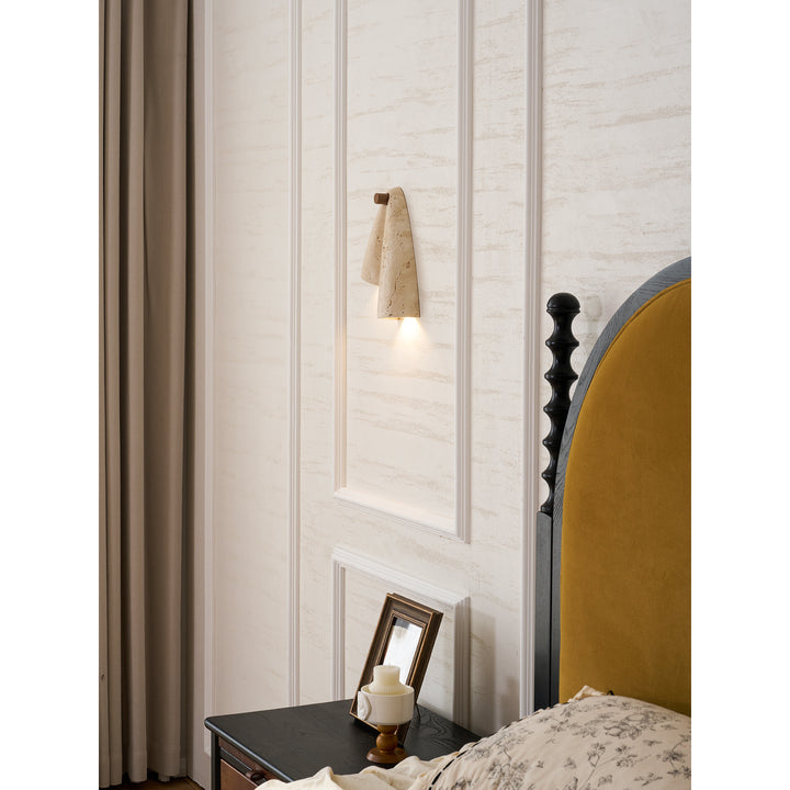 Velo Draped Stone Sconce - Vakkerlight