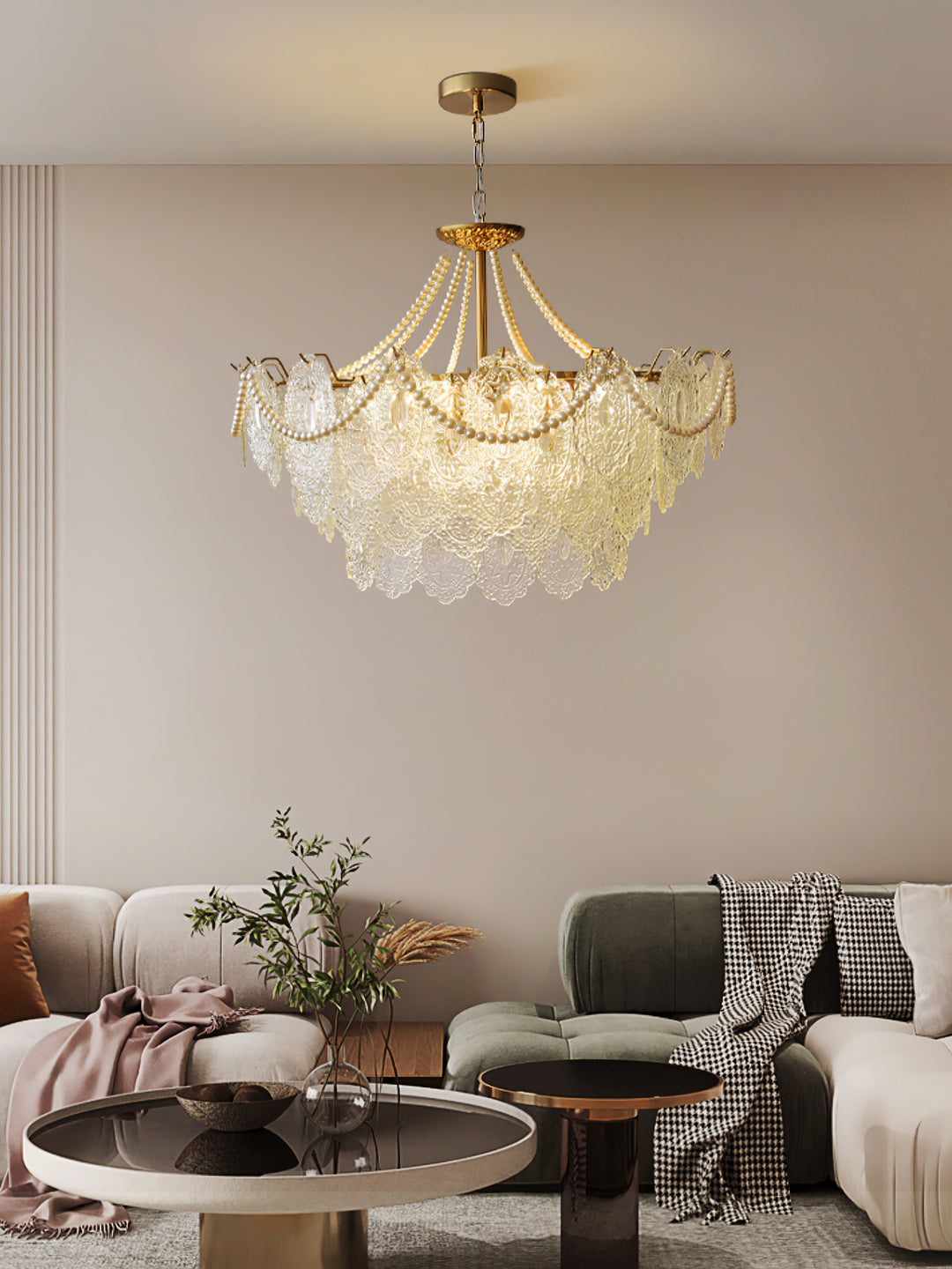 Pearls Glass Chandelier - Vakkerlight