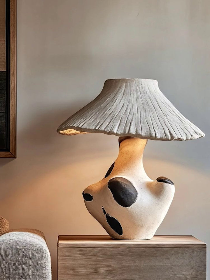 Pebble - Inlay Sculptural Plaster Table Lamp - Vakkerlight