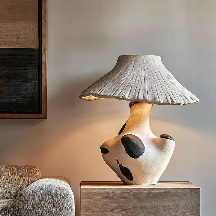 Pebble - Inlay Sculptural Plaster Table Lamp - Vakkerlight