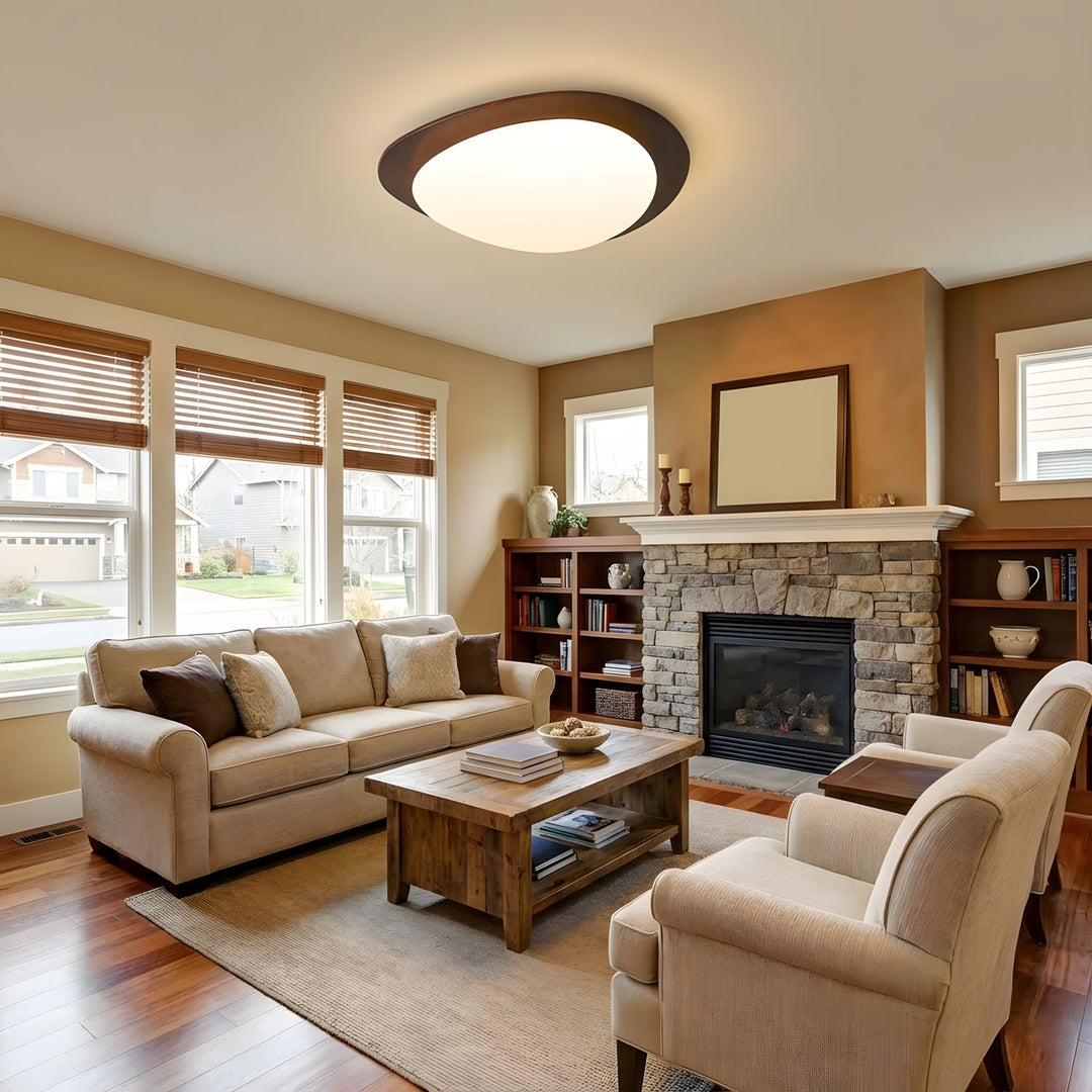 Pebble Wooden Ceiling Light - Vakkerlight