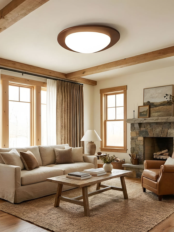 Pebble Wooden Ceiling Light - Vakkerlight