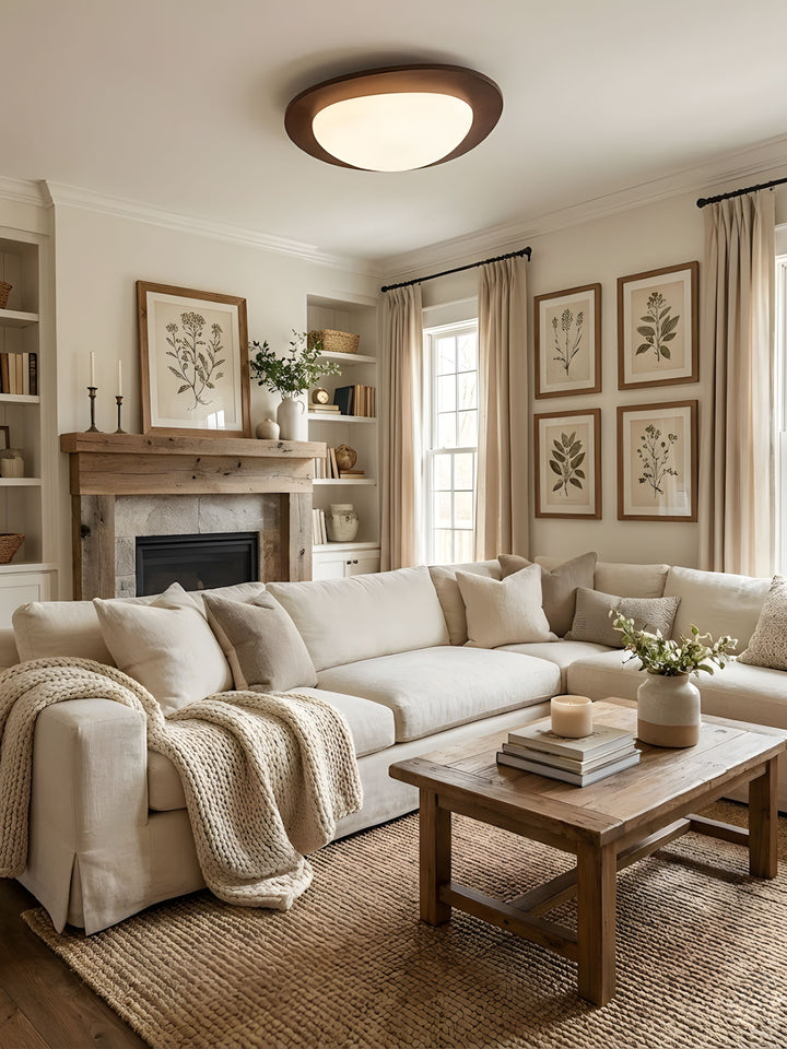 Pebble Wooden Ceiling Light - Vakkerlight