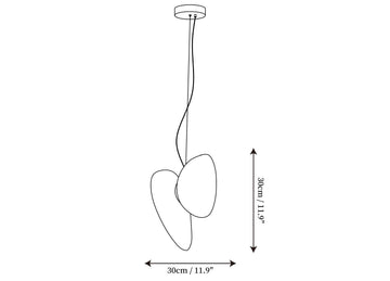 Luminaire suspendu en verre dépoli — Dimension drawings 24