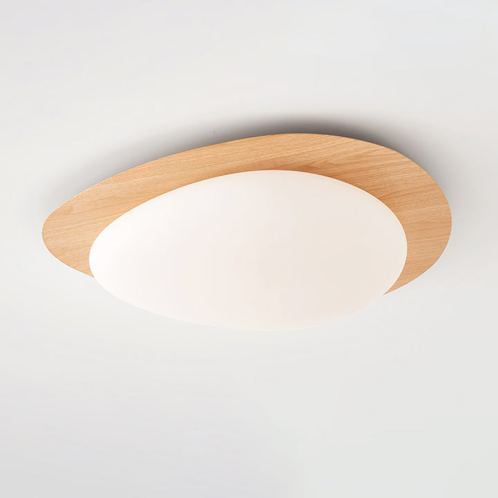 Pebble Walnut Ceiling Light - Vakkerlight