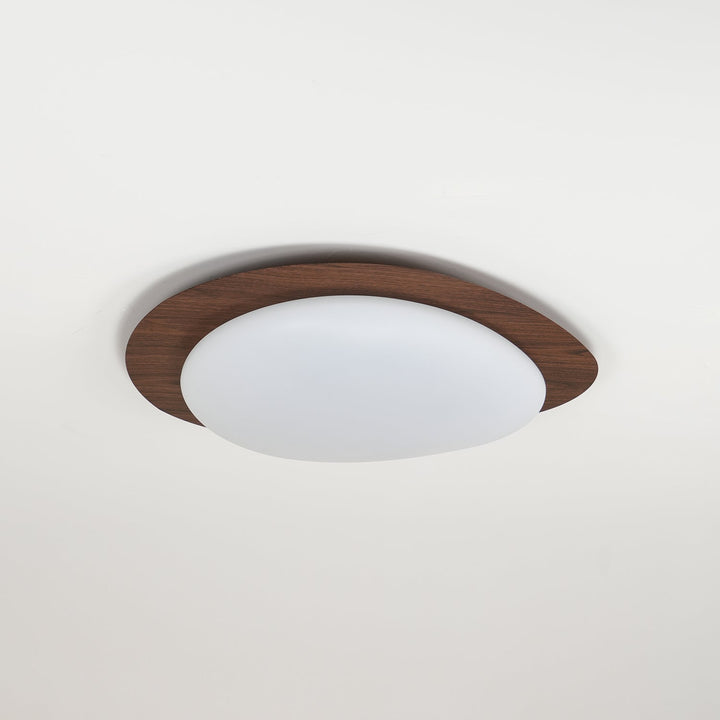 Pebble Walnut Ceiling Light - Vakkerlight