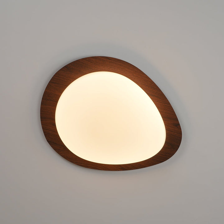 Pebble Walnut Ceiling Light - Vakkerlight