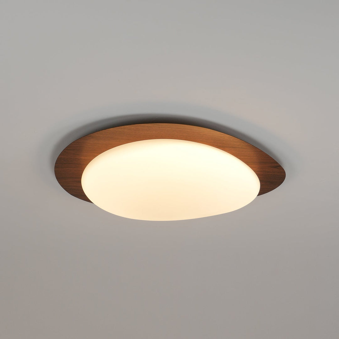 Pebble Walnut Ceiling Light - Vakkerlight