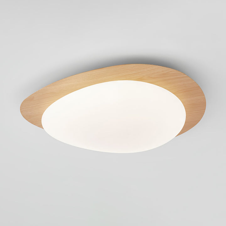 Pebble Walnut Ceiling Light - Vakkerlight