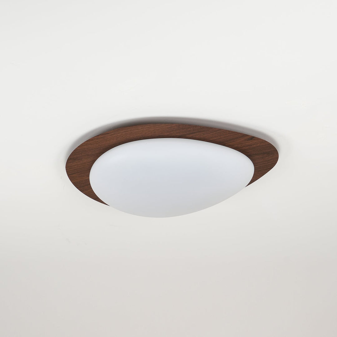 Pebble Walnut Ceiling Light - Vakkerlight