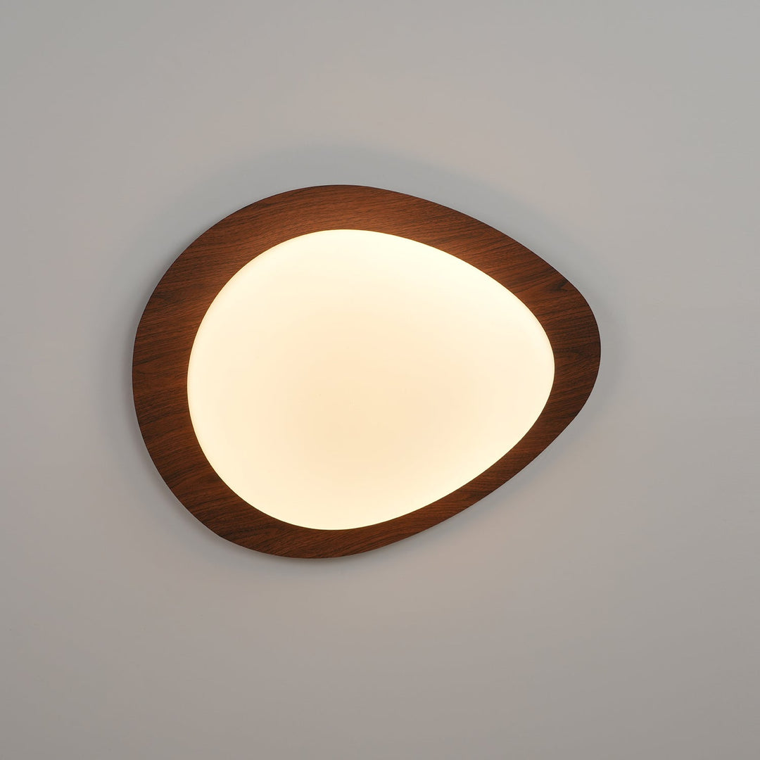 Pebble Walnut Ceiling Light - Vakkerlight