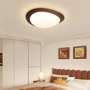 Pebble Walnut Ceiling Light