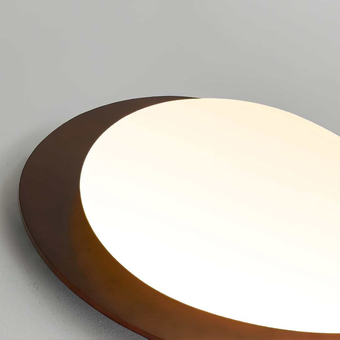 Pebble Walnut Ceiling Light