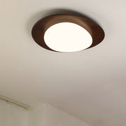 Pebble Walnut Ceiling Light
