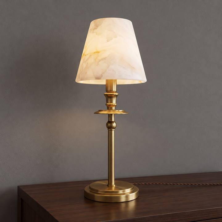 Pellisane Alabaster Shade Table Lamp