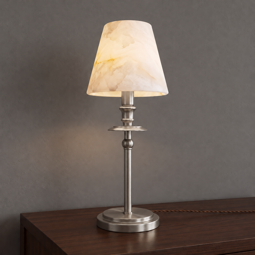 Pellisane Alabaster Shade Table Lamp