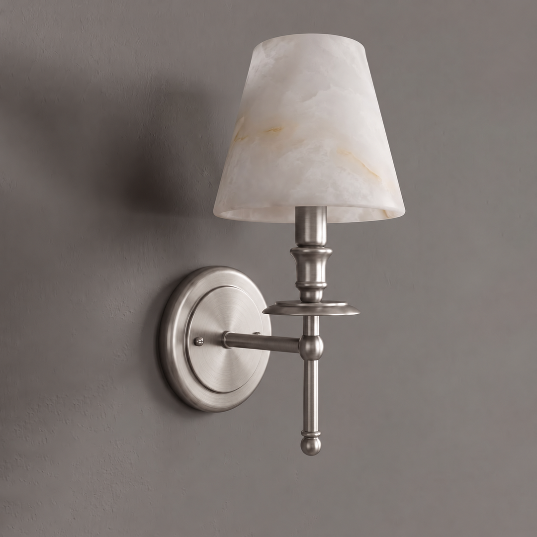 Pellisane Alabaster Shade Wall Sconce
