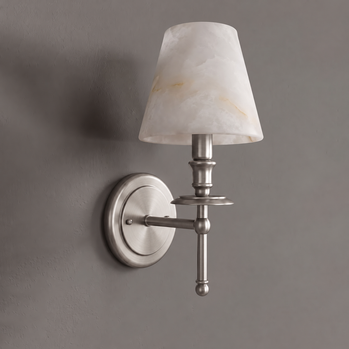 Pellisane Alabaster Shade Wall Sconce