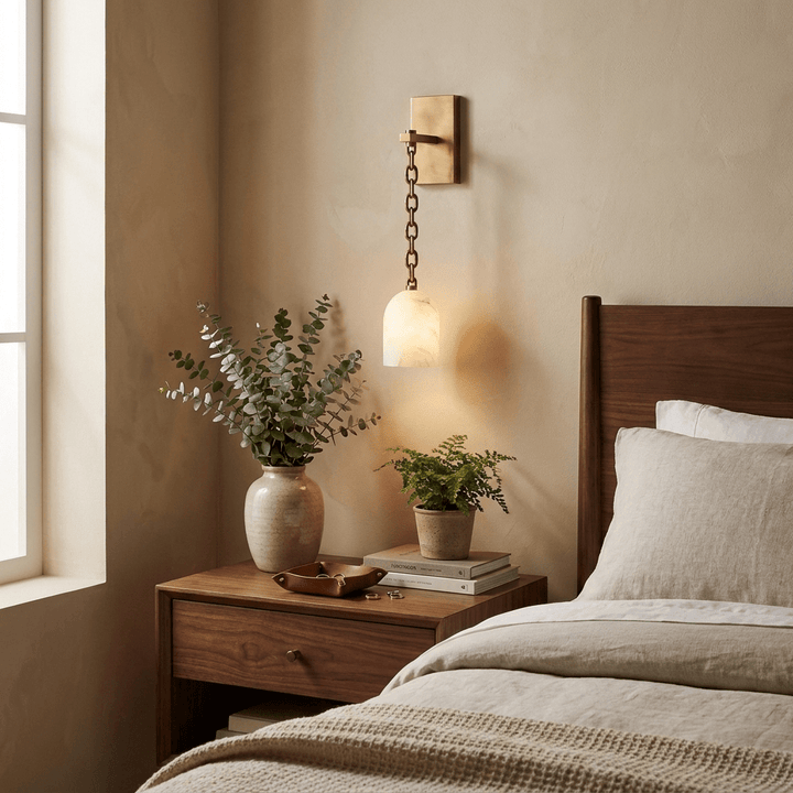 Pendulum Alabaster Wall Sconce - Vakkerlight