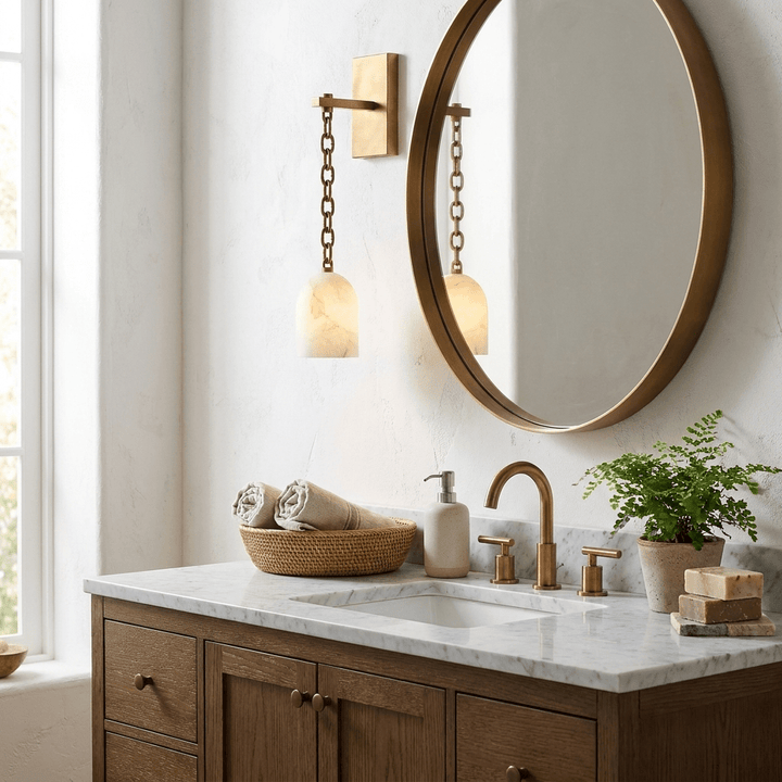 Pendulum Alabaster Wall Sconce - Vakkerlight