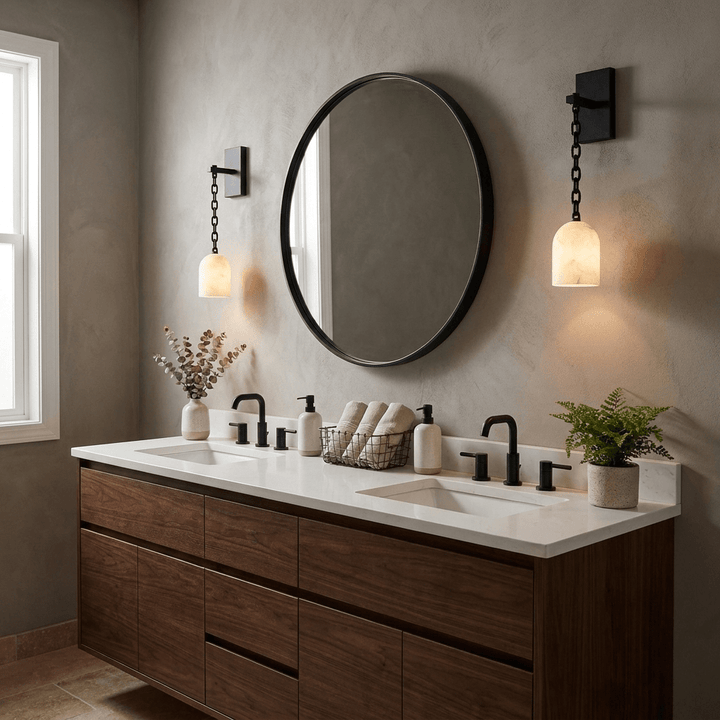 Pendulum Alabaster Wall Sconce - Vakkerlight
