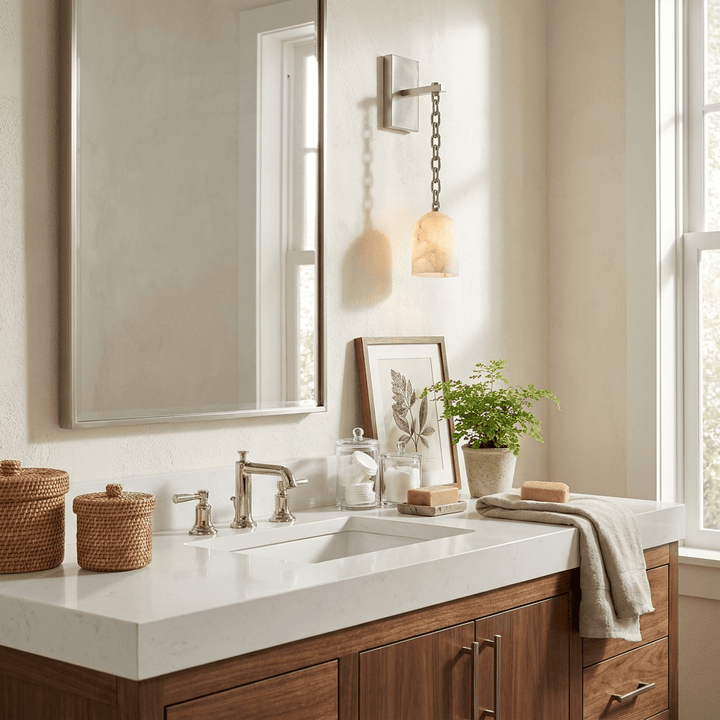 Pendulum Alabaster Wall Sconce - Vakkerlight