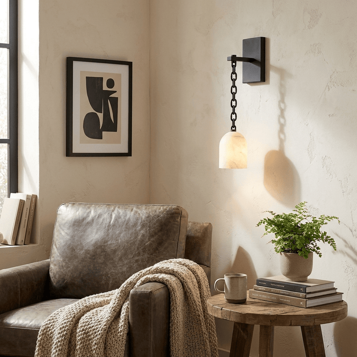 Pendulum Alabaster Wall Sconce - Vakkerlight