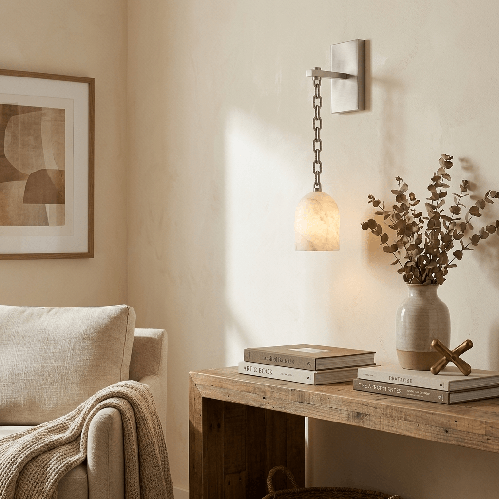 Pendulum Alabaster Wall Sconce - Vakkerlight