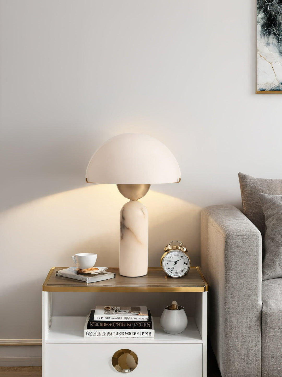 Peono Alabaster Table Lamp - Vakkerlight