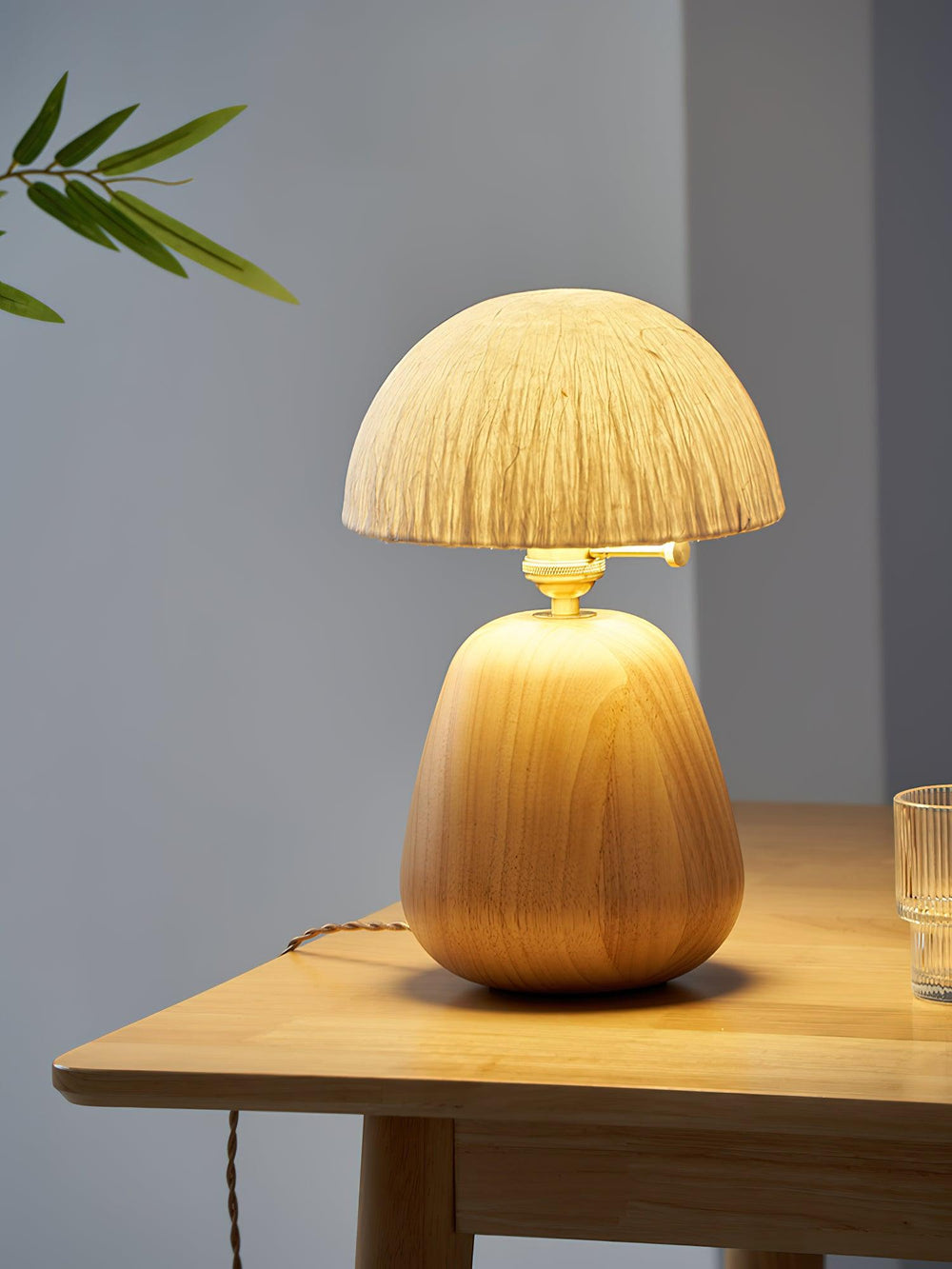 Percy Oak Table Lamp - Vakkerlight