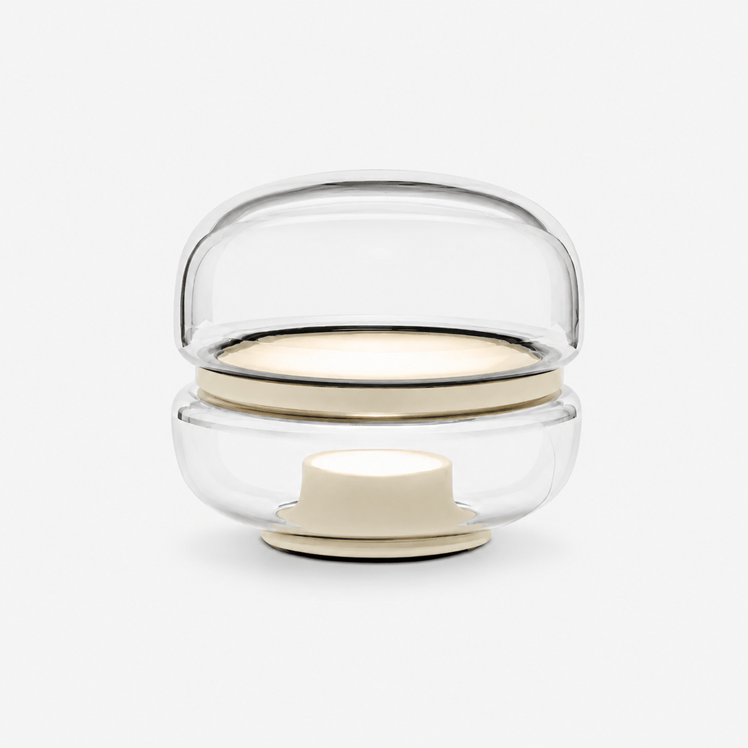 Perla Smoke Glass Table Lamp