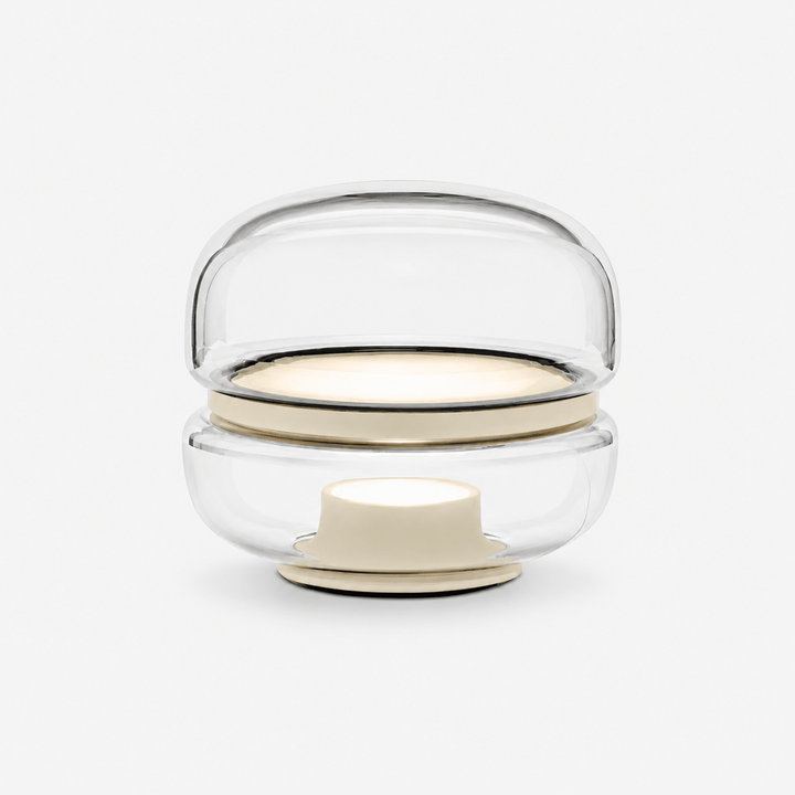 Perla Smoke Glass Table Lamp
