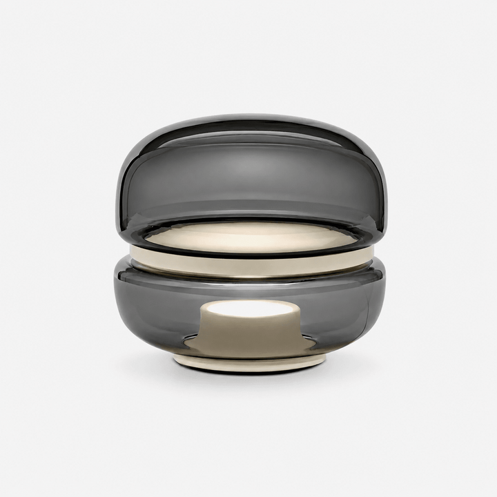 Perla Smoke Glass Table Lamp