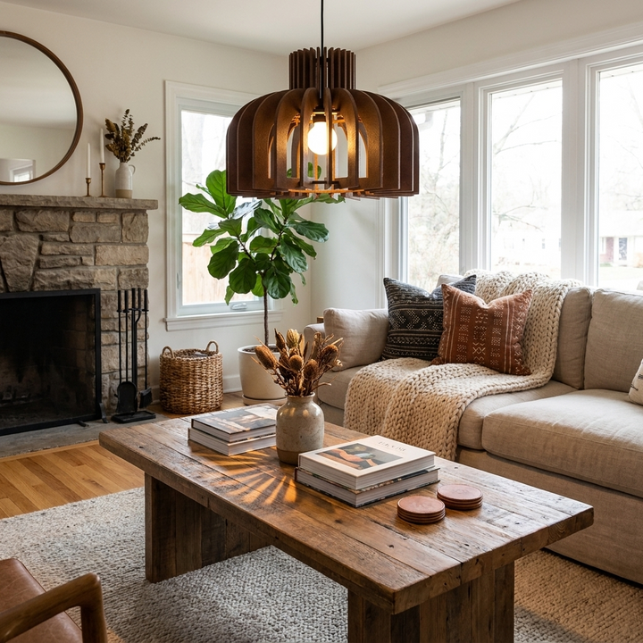 Pet Acoustic Lantern Pendant Lamp