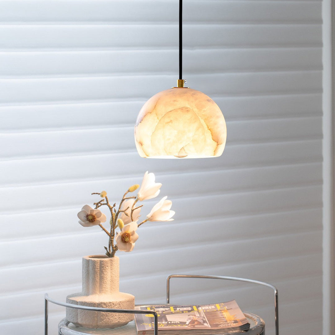 Petal Alabaster Dome Staircase Chandelier - Vakkerlight